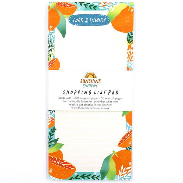 Tropicana Oranges Shopping List Notepad