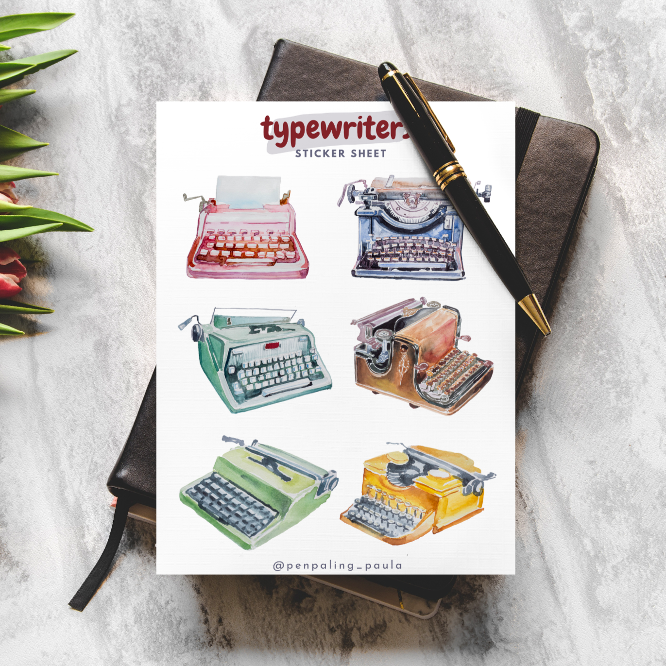 Typewriters Sticker Sheet