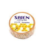 Honey Bee and Honeycomb Japanese Washi Tape SAIEN