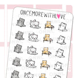 Pegatina V216 Los gatos son gatos