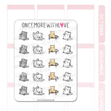 V216 Cats Being Cats Sticker