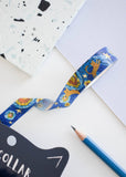 This Washi Tape has a Vincent Van Gogh inspired cat illustration.