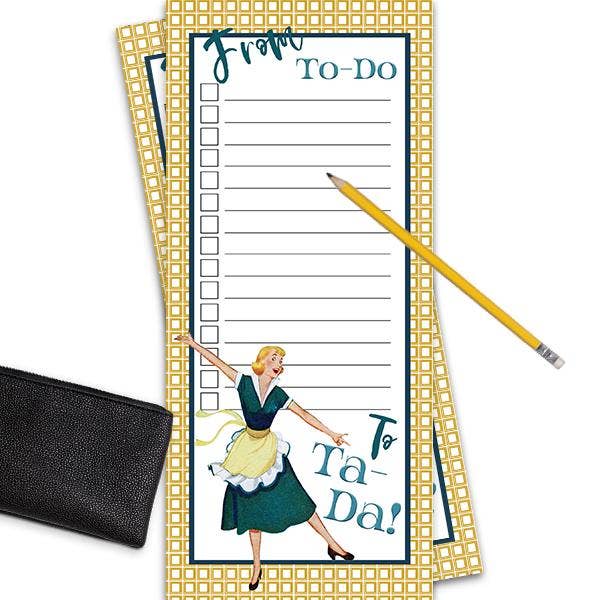Vintage Housewife To Do List Notepad