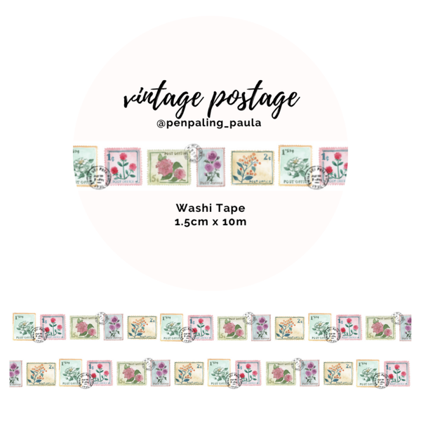 Vintage Postage Washi Tape