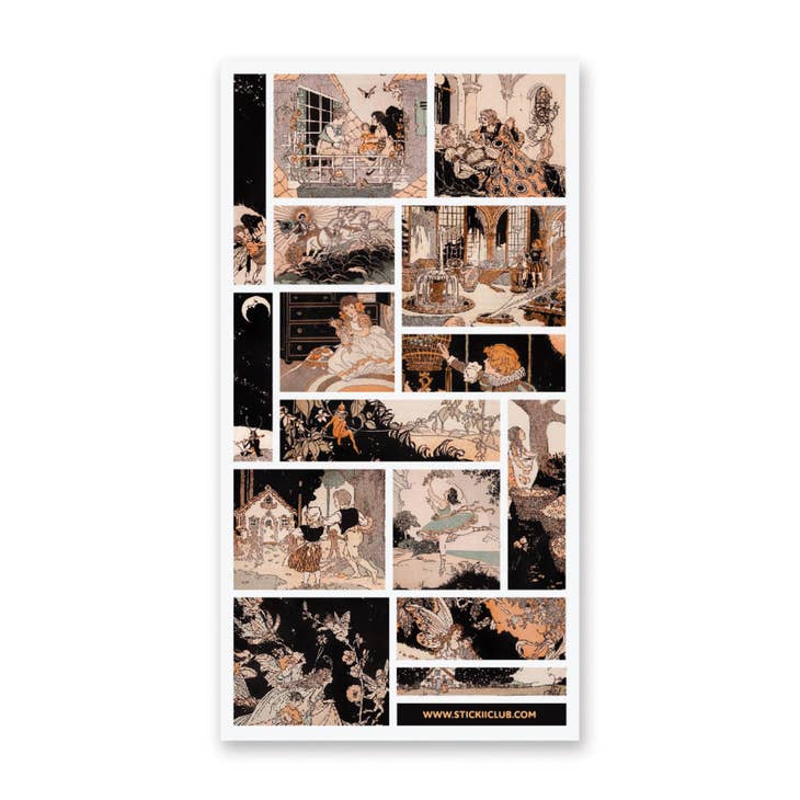 Vintage Storybook Sticker Sheet