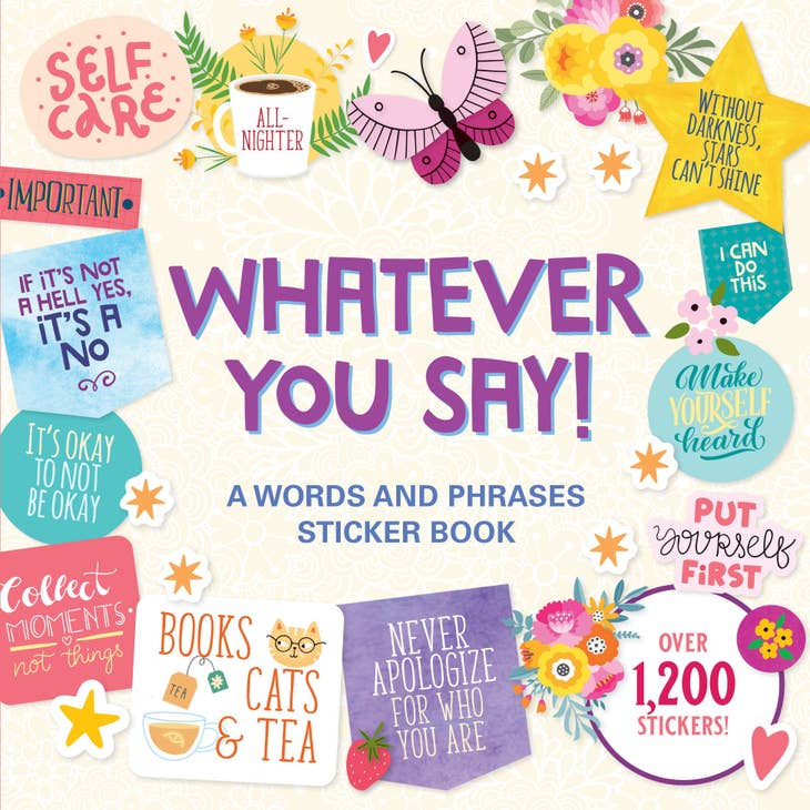 Whatever You Say! A Words and Phrases Sticker Book (1200 Stickers)