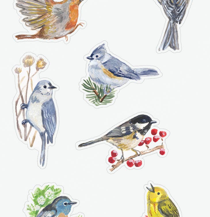 Wild Birds Vinyl Sticker sheets