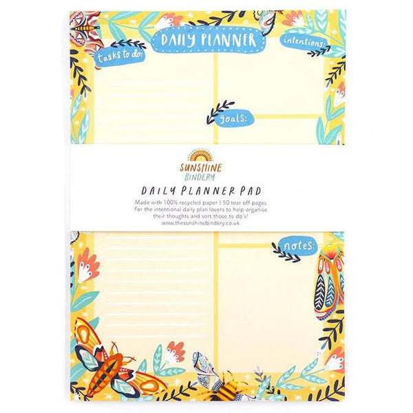 Wild Wings Moth A5 Daily Planner Notepad