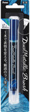 Pentel Dual Metallic Brush Pen - Blue and Metallic Green