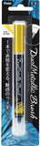 Pentel Dual Metallic Brush Pen - Gold ぺんてる デュアルメタリックブラッシュ ゴールド XGFH-DX