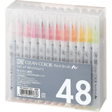 Zig Clean Color Real Brush Marker 48 Color Set