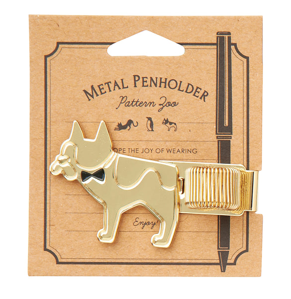 Dog pen holder, now you can show the world your favorite pen with your planner / journal in this cute pen holders. They are easy-to-attach, with a loop for a pen.