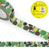 Forest 森 Banana Paper Washi Tape Shinzi Katoh Design