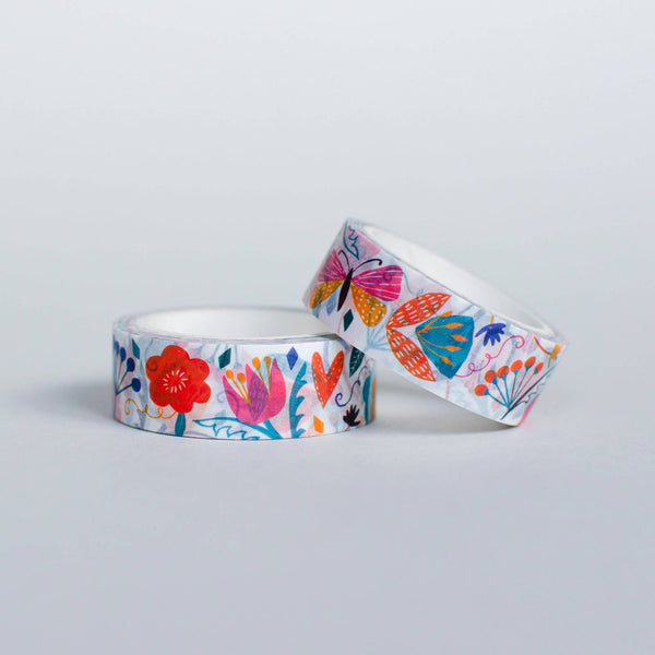 Bright Floral Pattern Washi Tape