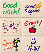 Stamps for Students Rubber Stamp Set