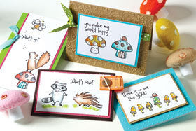 Sello de goma con forma de rana para tareas escolares