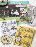 Three Bikes Stamp Set