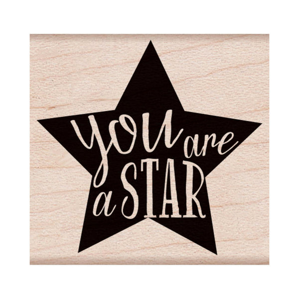 You Are A Star Rubber Stamp