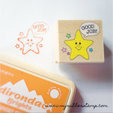 Good Job Star Rubber Stamp
