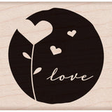 Flower Hearts Hero Arts Mounted Rubber Stamp