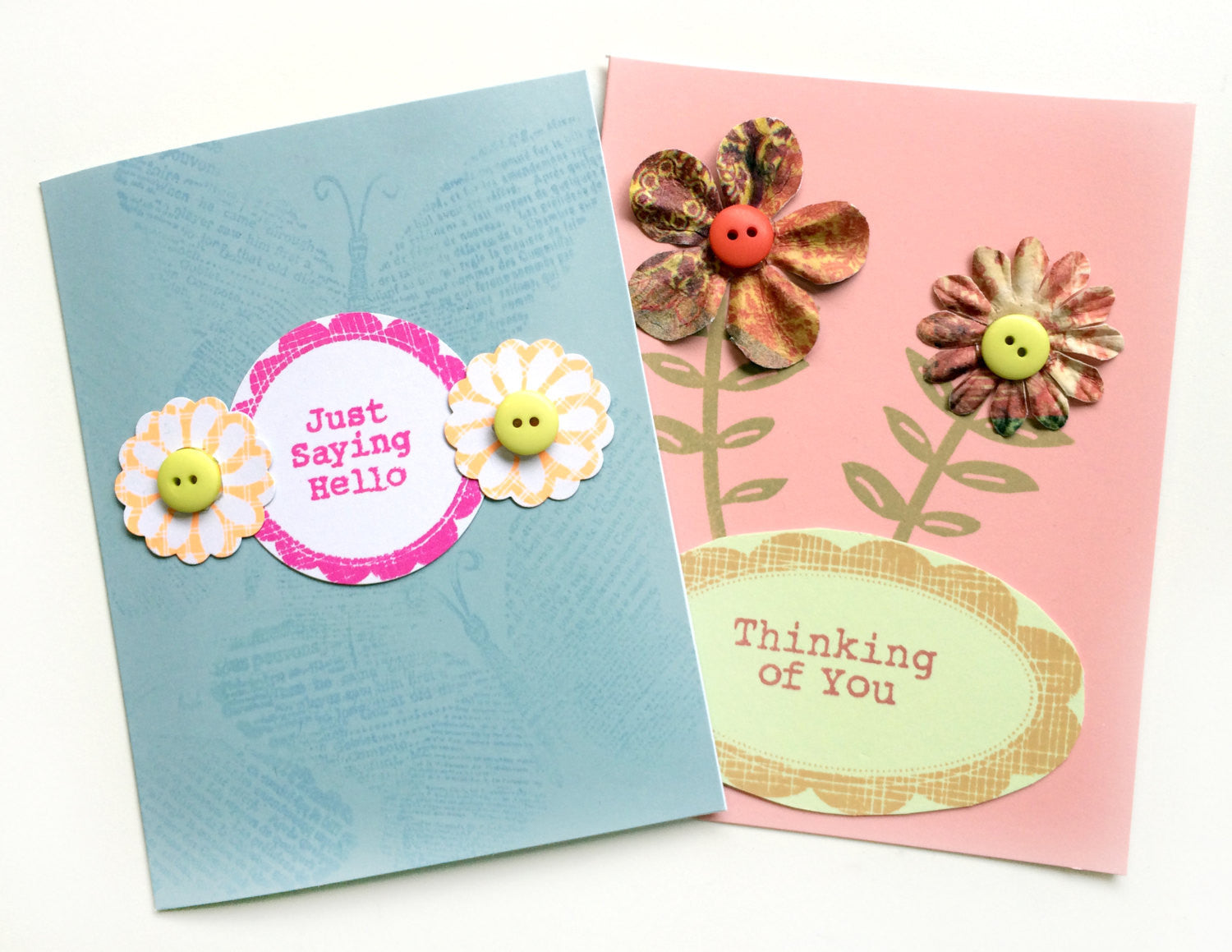 Sello de caucho montado de Hero Arts con corazones de flores