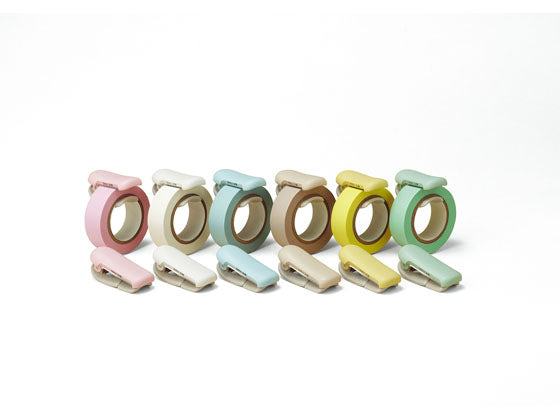 Washi Tape Cutter Pastel Blue Kokuyo Karu Cut (for 20 - 25mm)