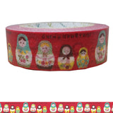 Russian Doll Japanese Washi Tape Shinzi Katoh Design