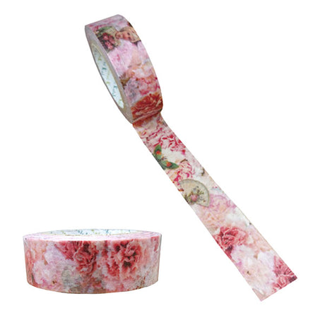 Cinta washi con diseño de clavel vintage • Diseño de Shinzi Katoh 