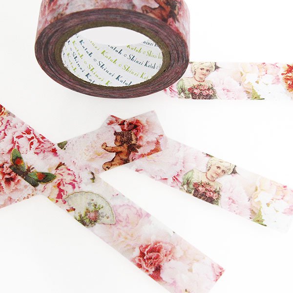 Vintage Carnation Washi Tape • Shinzi Katoh Design