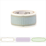 Simple Title Masté Washi Tape for Journal. Use this easy-to-write-on washi tape to add decorative dates to your journal, planner and notebook. Unlike typical washi tape, this tape can be written on with ordinary water-based pens.