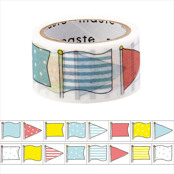 Maste Perforated & Writable Washi Tape Monthly Flag
