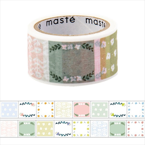 Maste Perforated & Writable Washi Tape Monthly Flower