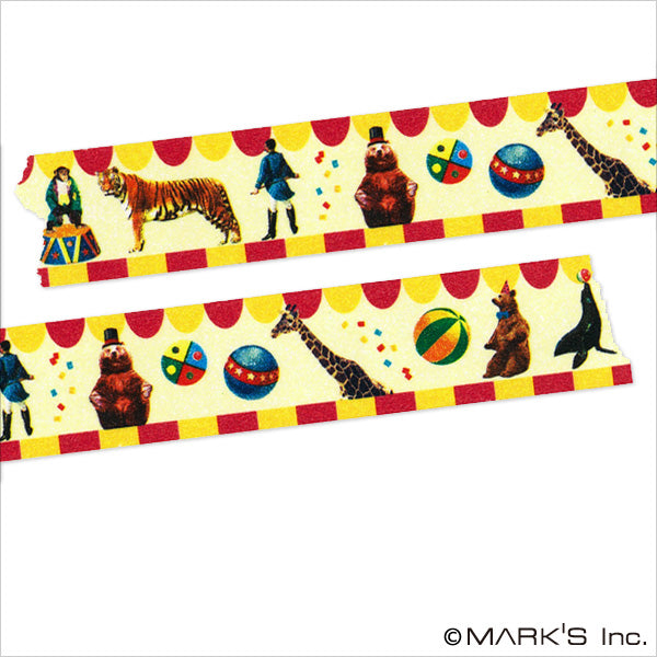 QYマステ12月新作CIRCUS PET Circus Japanese Washi Tape • Animal Series Masté – Little Craft Place