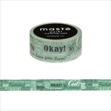 Greeting Japanese Washi Tape • Amazing Life Masté Masking Tape