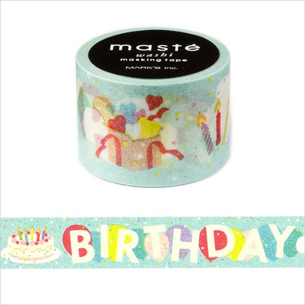 Happy Birthday Maste Japanese Masking Tape • Made in Japan.