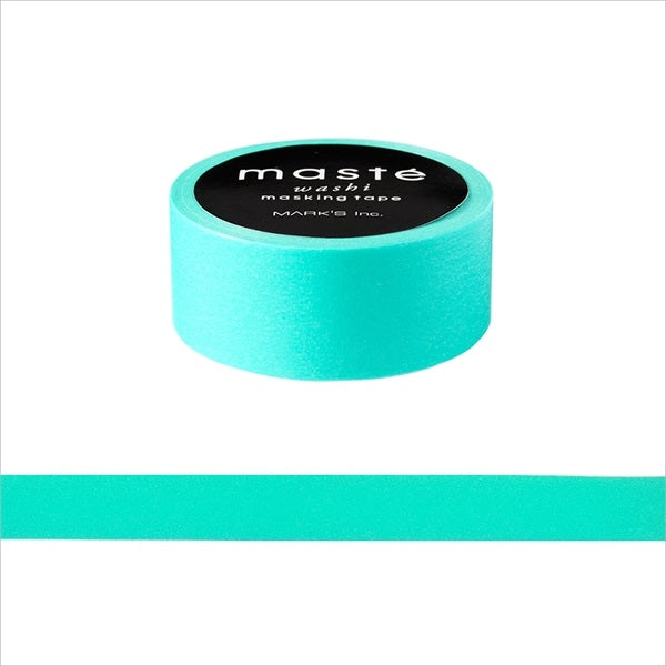Impressive Tone Solid Color Mint Masté Japanese Masking Tape • Made in Japan.