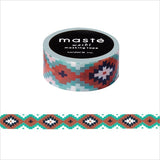 Bohemian Ortega Japanese Washi Tape • Multi Line Masté Masking Tape