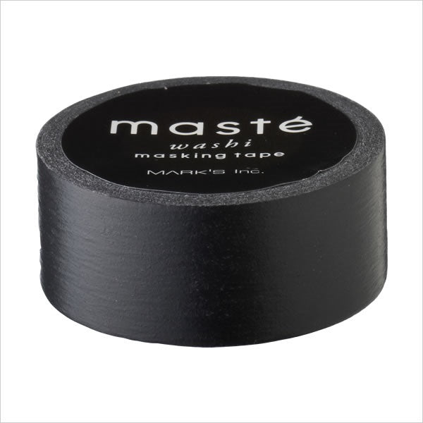 Impressive Tone Matte Black Masté Japanese Masking Tape • Made in Japan.