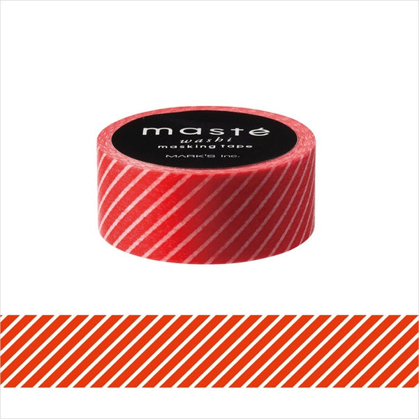 Red Stripe Washi Tape Masté