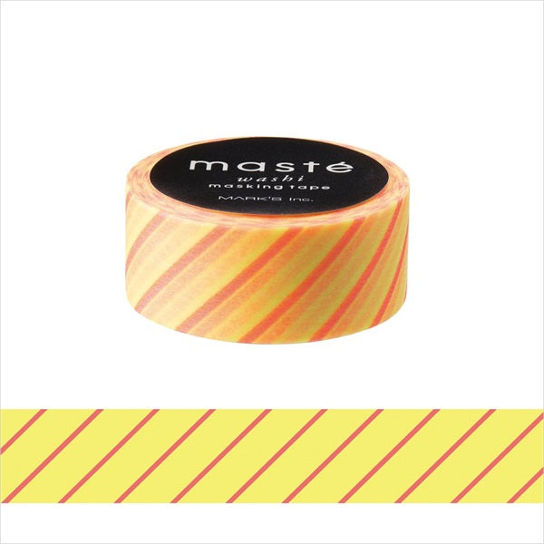 Mark's Masté Washi Tape - Basic Colorfully Colorful - Color Mix - Pack of 8