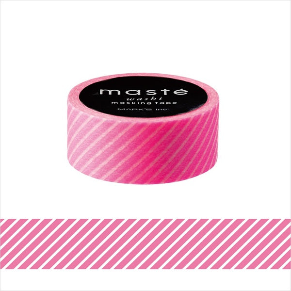 Neon Pink Stripe Washi Tape Maste