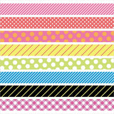 Neon Mix Patterns Washi Tape Set 8 Rolls Masté Japanese Masking Tape • Made in Japan.