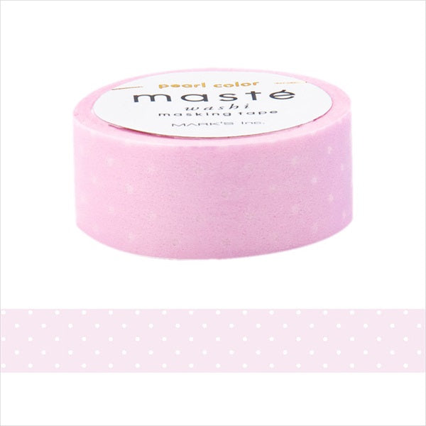 Maste Pink Polka Dot Pearl Washi Tape