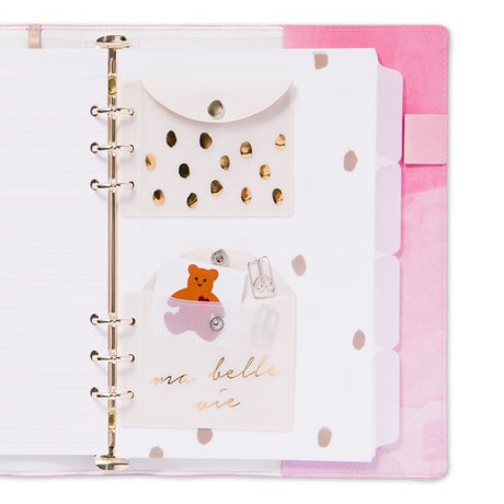 PVC Pocket Pouch A5 Pink