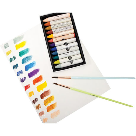 Prima Water Soluble Oil Pastels Rustic Art Philosophy 12/Pkg