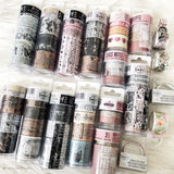 PTJ Vintage Decorative Tape Craft and White 4/Pkg Prima Traveler's Journal