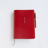 Large Hobonichi 5-Year Techo Leather Cover (Red) A5 Size